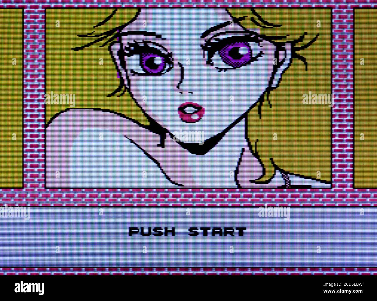 Yakyuuken parte III - Gal's Dungeon - Nintendo Famicom Disk System Videogame - solo per uso editoriale Foto Stock