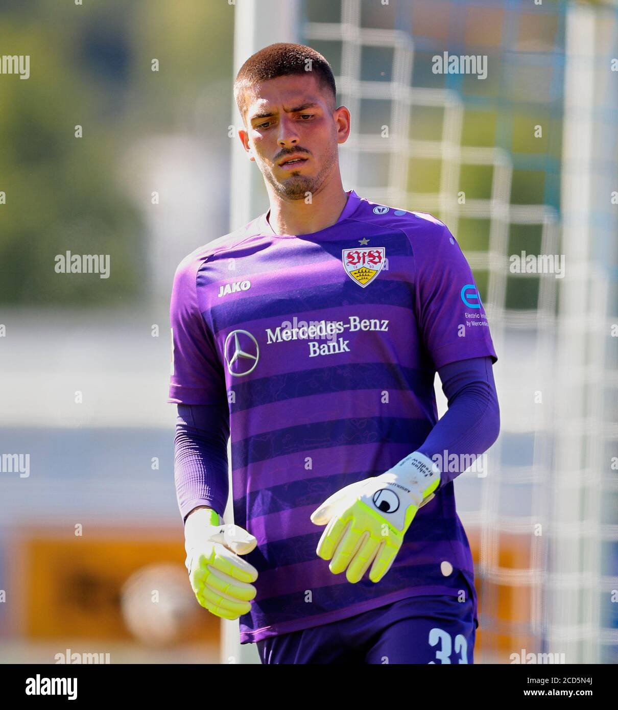 Primo: 26.08.2020, calcio, Helden Cup, stagione 2020/2021, HSV Amburgo Amburgo Amburgo - VfB Stoccarda, Fabian Bredlow, VFB Stuttgart, VFB, Stoccarda, mezza cifra, | utilizzo in tutto il mondo Foto Stock