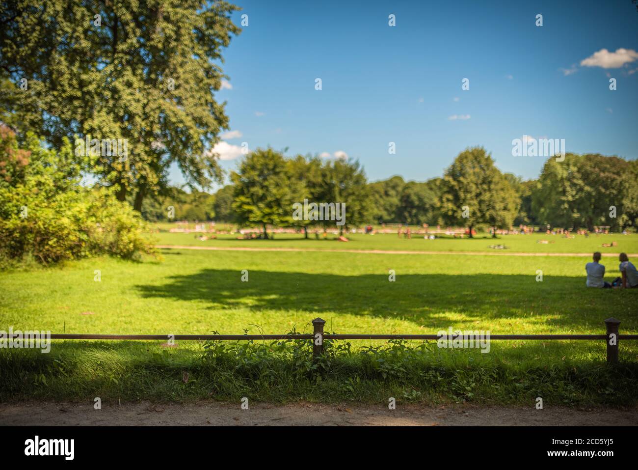 München, englischer Garten Foto Stock