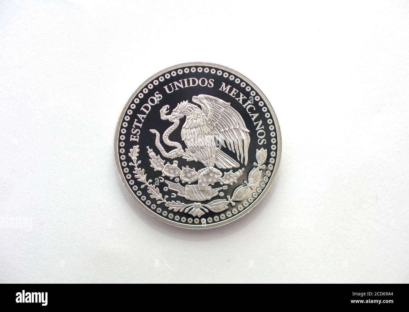 Moneta commemorativa Messico Foto Stock