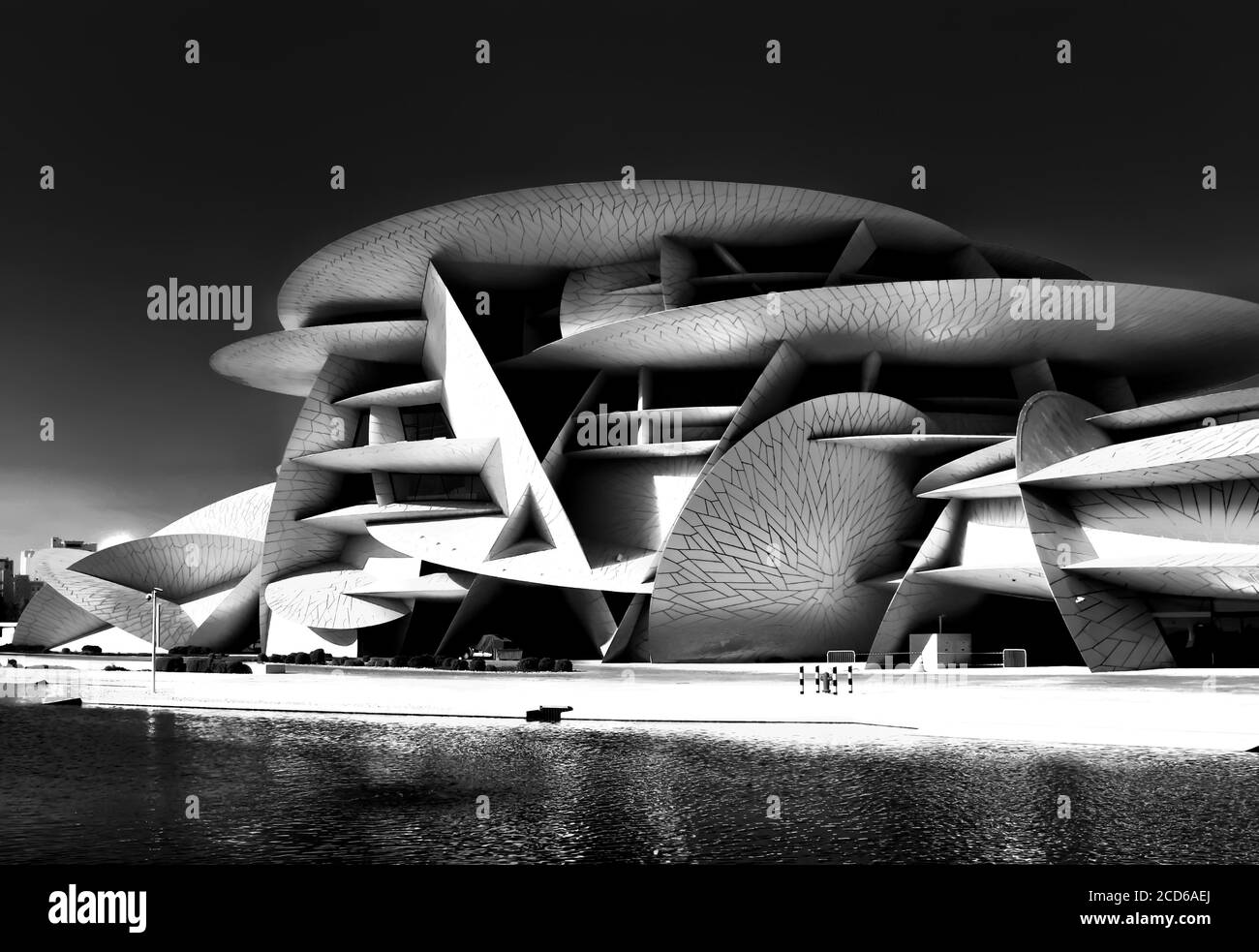 Il Museo Nazionale del Qatar è uno dei migliori esempi di arte moderna Foto Stock