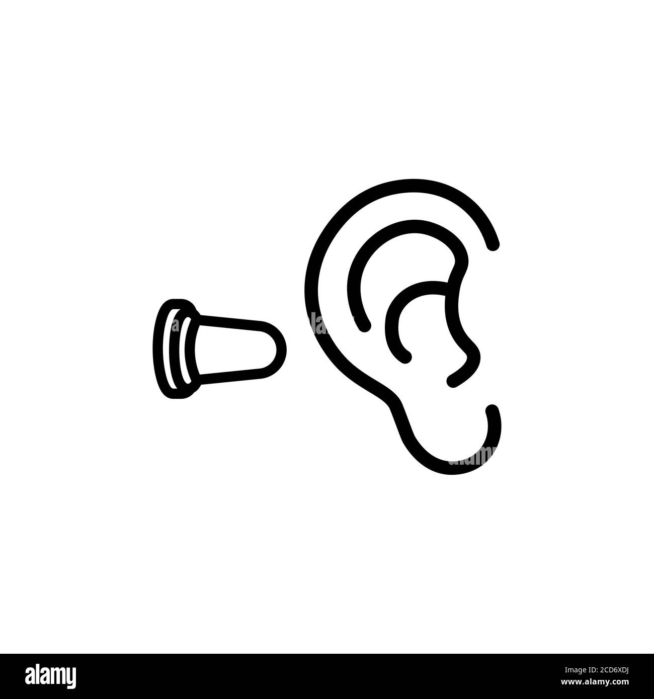 Tappo per l'orecchio Foto e Immagini Stock in Bianco e Nero - Alamy