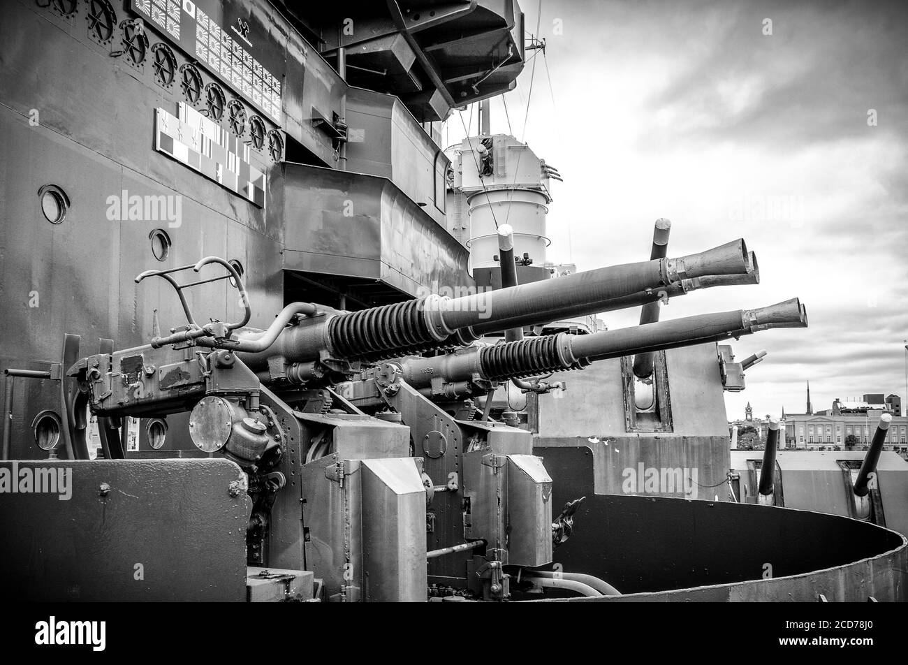 Wilmington, North Carolina/USA 5 agosto 2019: USS North Carolina (BB-55) Foto Stock