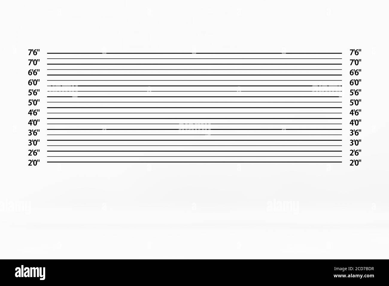 Polizia Lineup sfondo closeup estremo. Rendering 3d Foto Stock