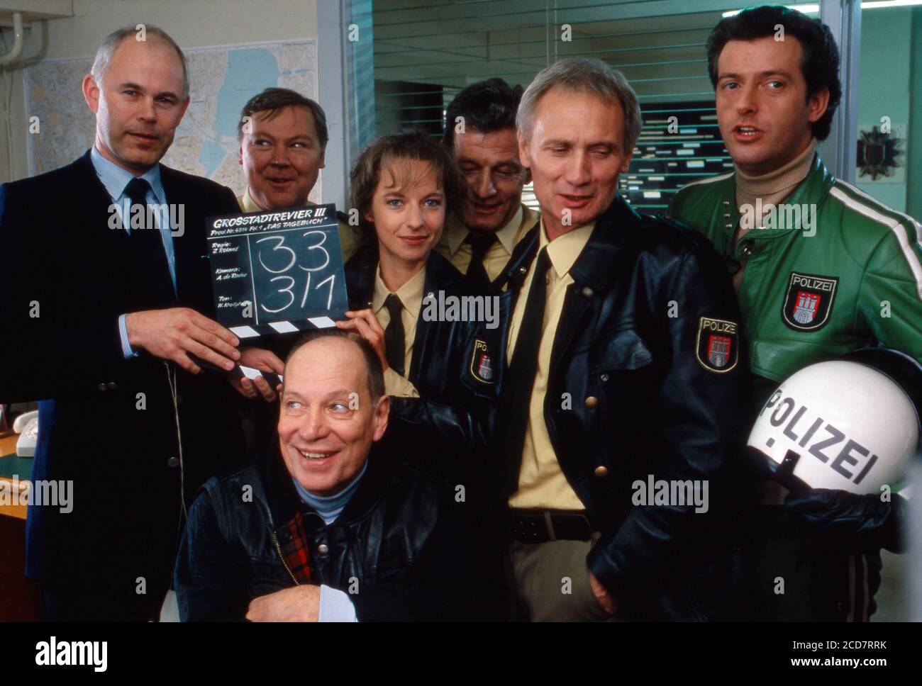 Großstadtrevier, Polizei-Vorabendserie, Deutschland seit 1986, Darsteller: Dietmar Steiner Mareike Carriere, Arthur Brauss, Kay Sabban, Jürgen Roland (unten) Foto Stock
