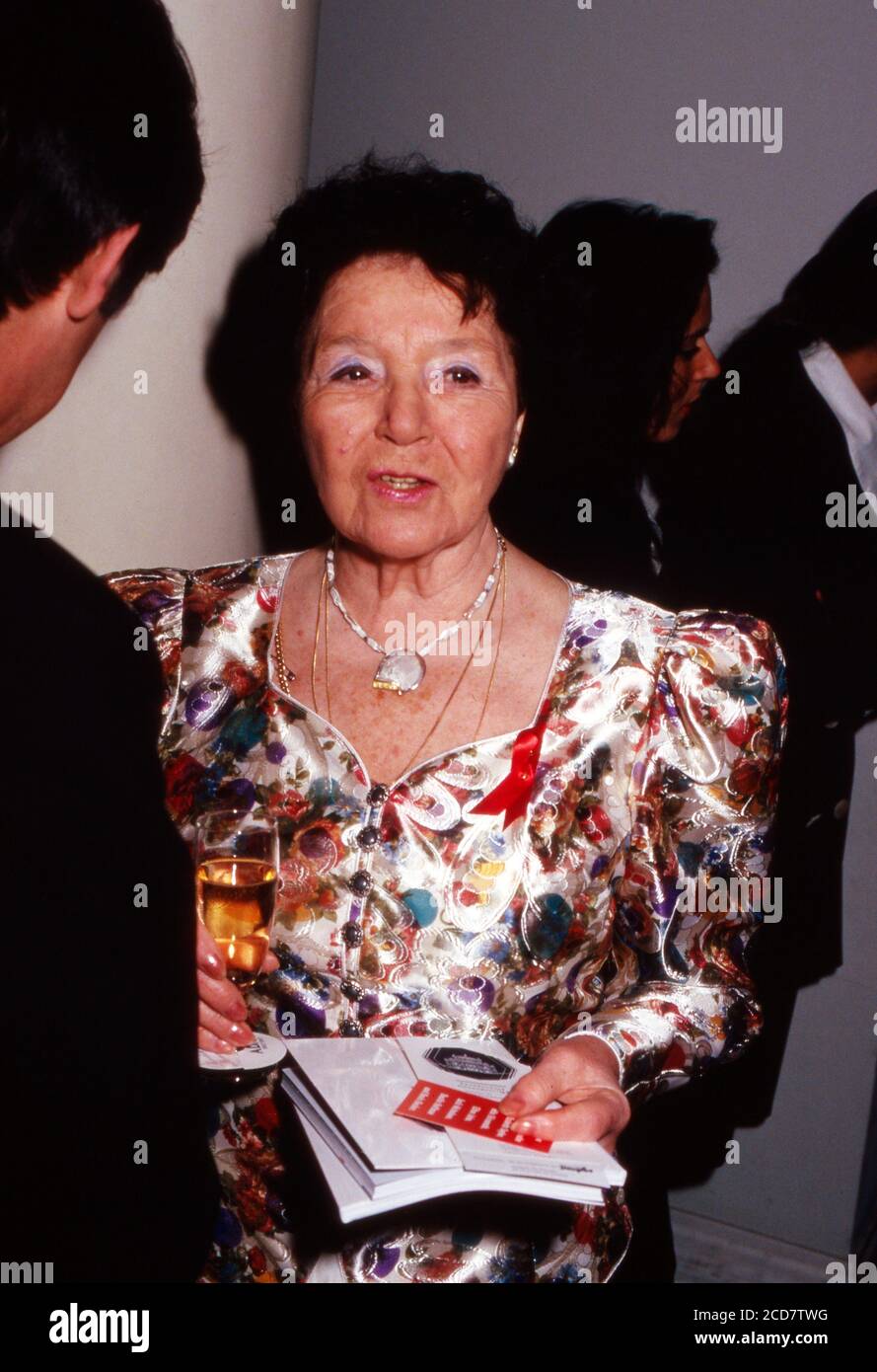 Schauspielerin Liesel Christ auf dem Frankfurter Opernball, Deutschland 1994. Foto Stock