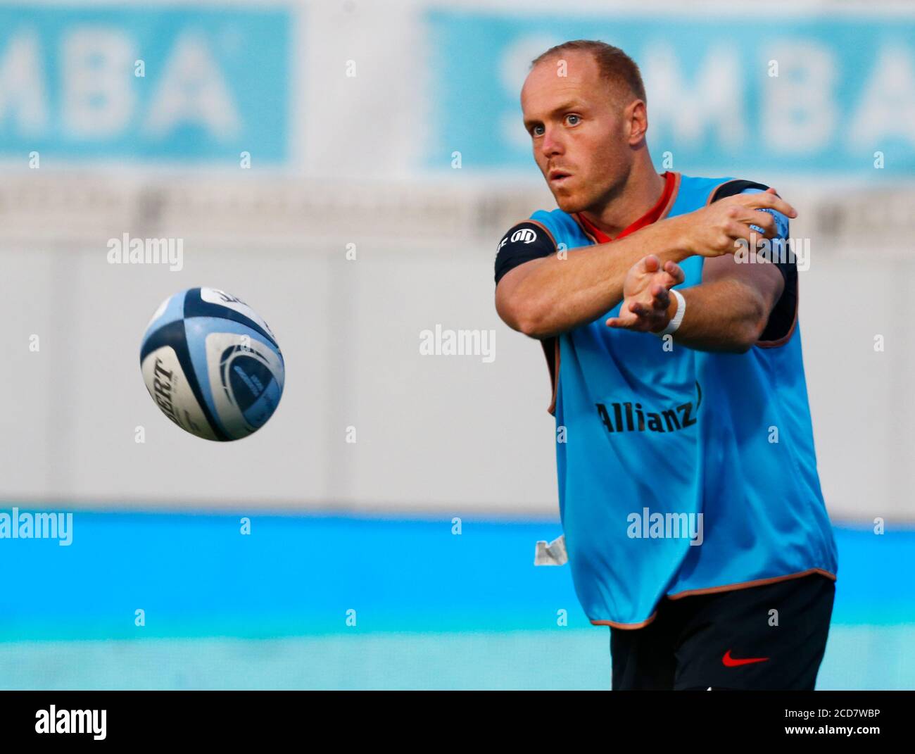 HENDON, Regno Unito, 26 AGOSTO: Alex Day of Saracens durante il Gallagher Premiership Rugby tra Saracens e Gloucester allo stadio Allianz Park, He Foto Stock