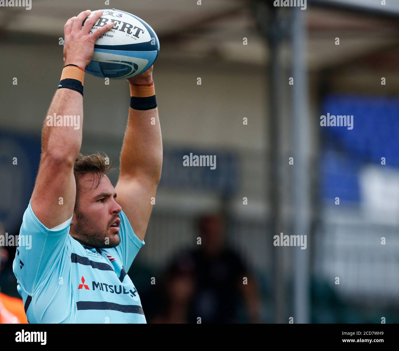 HENDON, Regno Unito, 26 AGOSTO: Franco Marais di Gloucester durante il Gallagher Premiership Rugby tra Saracens e Gloucester a Allianz Park stadi Foto Stock