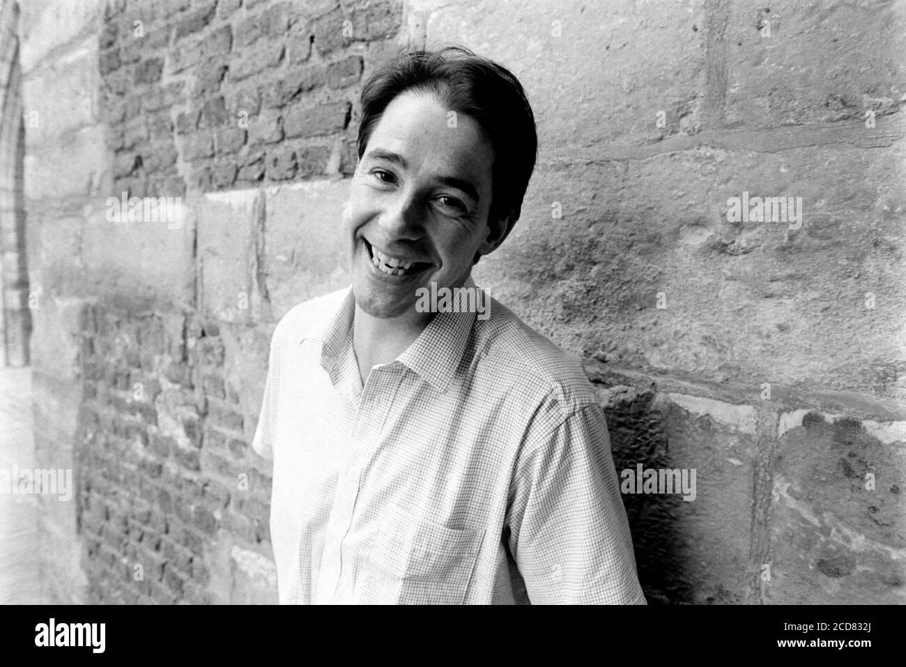 L'ambientalista Jonathon Porritt alla Priory House di Clerkenwell, Londra. 14 settembre 1990. Foto: Neil Turner Foto Stock