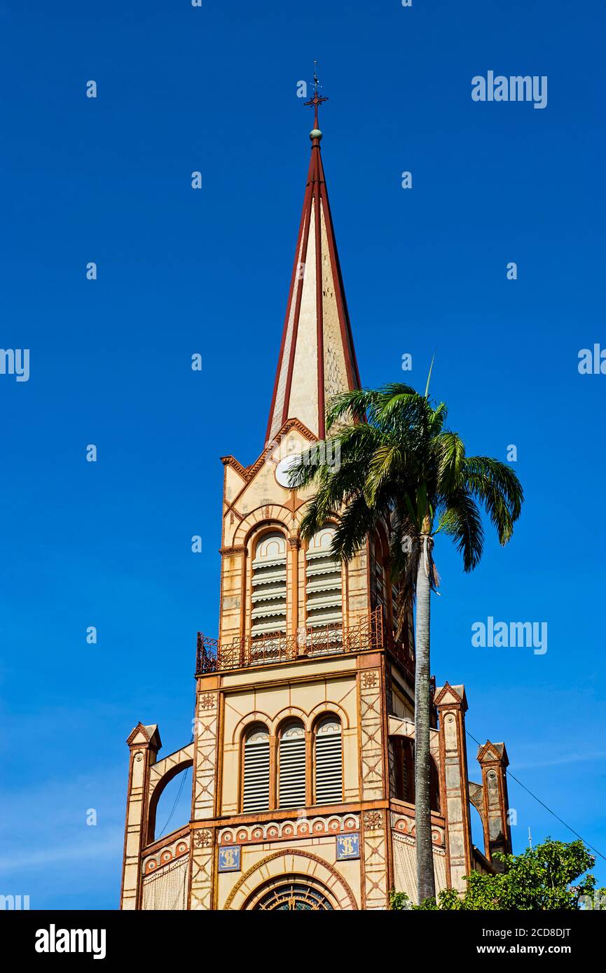 Francia, Martinica, Fort-de-France, Cattedrale di Saint Louis Foto Stock