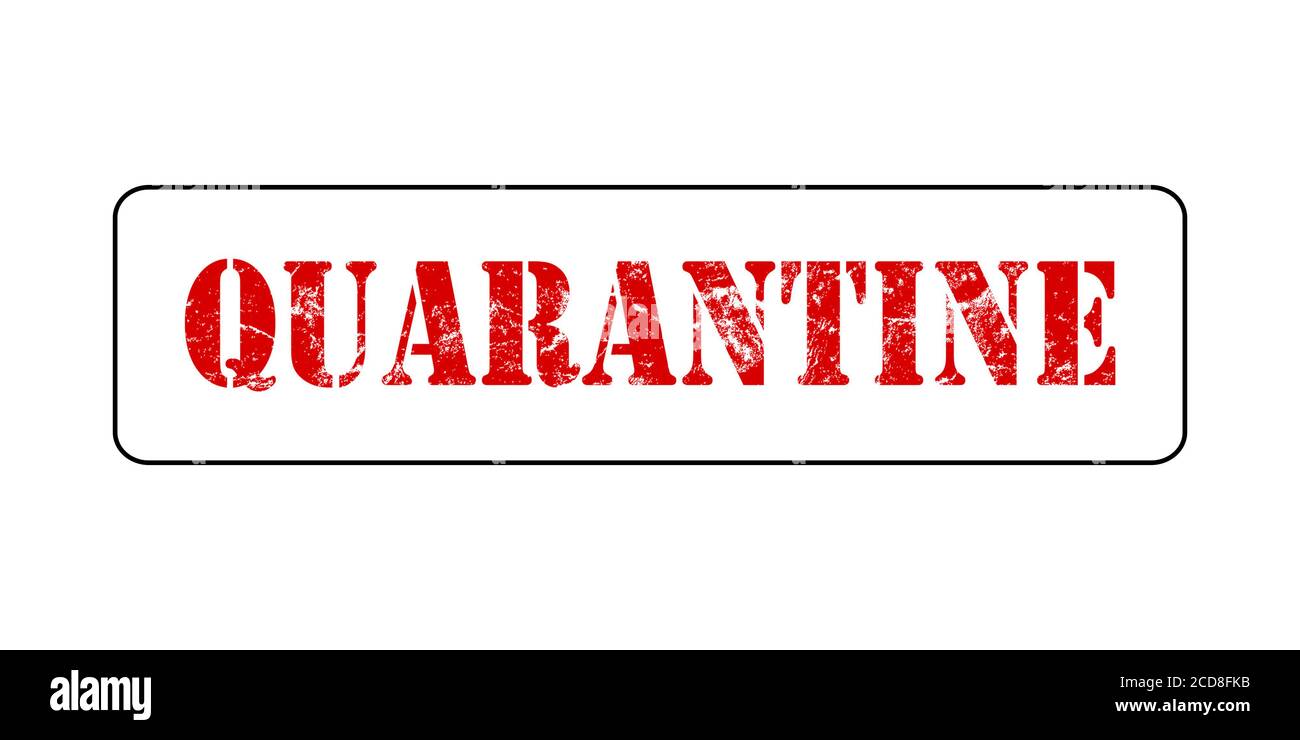 Background di quarantena dei virus. Coronavirus 2019-nCoV sfondo con scritta. Pericoloso virus della corona respiratoria da Wuhan, Cina. Modello di stampa per b Foto Stock