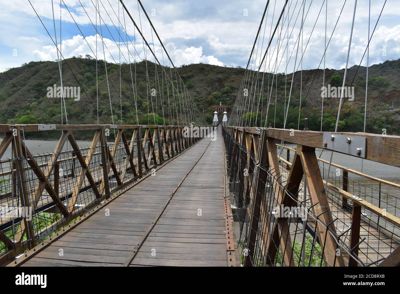 Ponte principale di Santa Fe de Antioquia Foto Stock