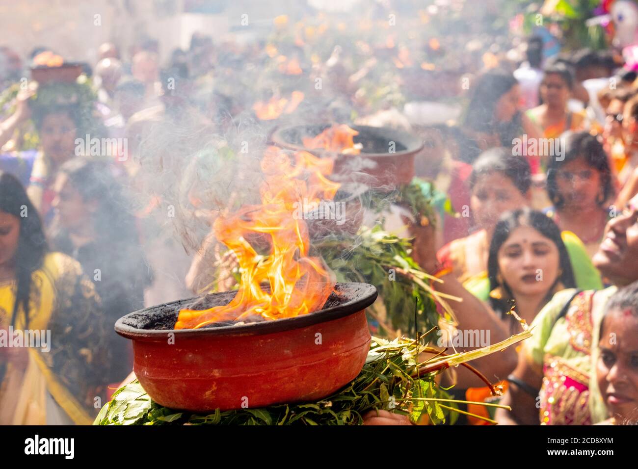 Francia, Parigi, Ganesh Tempio di Parigi Sri Manicka Vinayakar Alayam, la Festa del Dio Ganesh Foto Stock