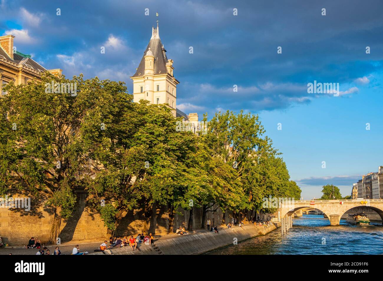 Francia, Parigi, zona elencata come patrimonio mondiale dall' UNESCO, le rive della Senna Foto Stock