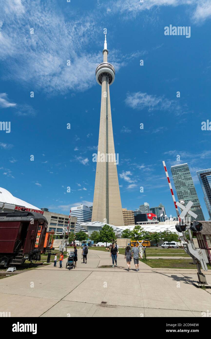 Canada Ontario di Toronto, la CN Tower Foto Stock