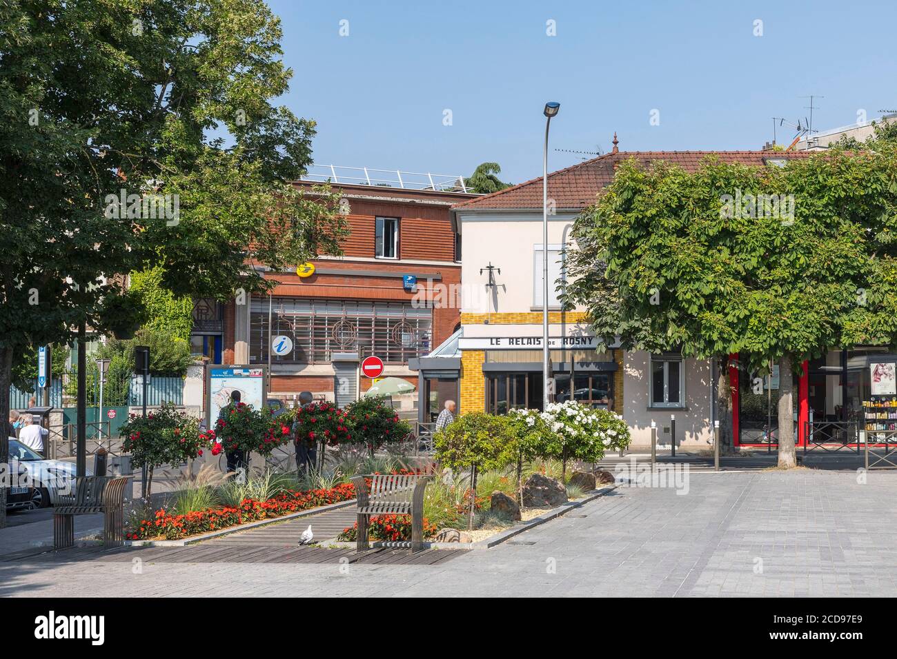 Francia, Seine Saint Denis, Rosny sous Bois, Martiri Piazza della resistenza e della deportazione Foto Stock