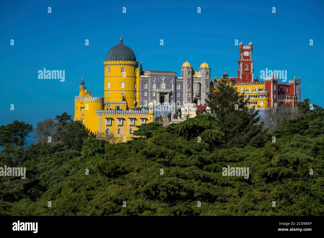 Portogallo, Sintra, Palazzo Nazionale di pena Foto Stock