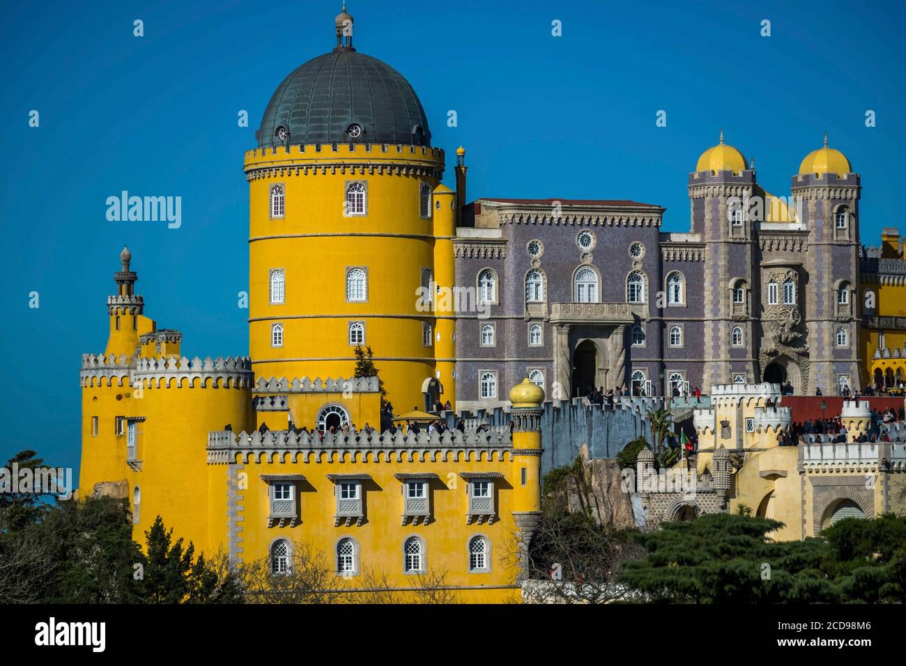 Portogallo, Sintra, Palazzo Nazionale di pena Foto Stock