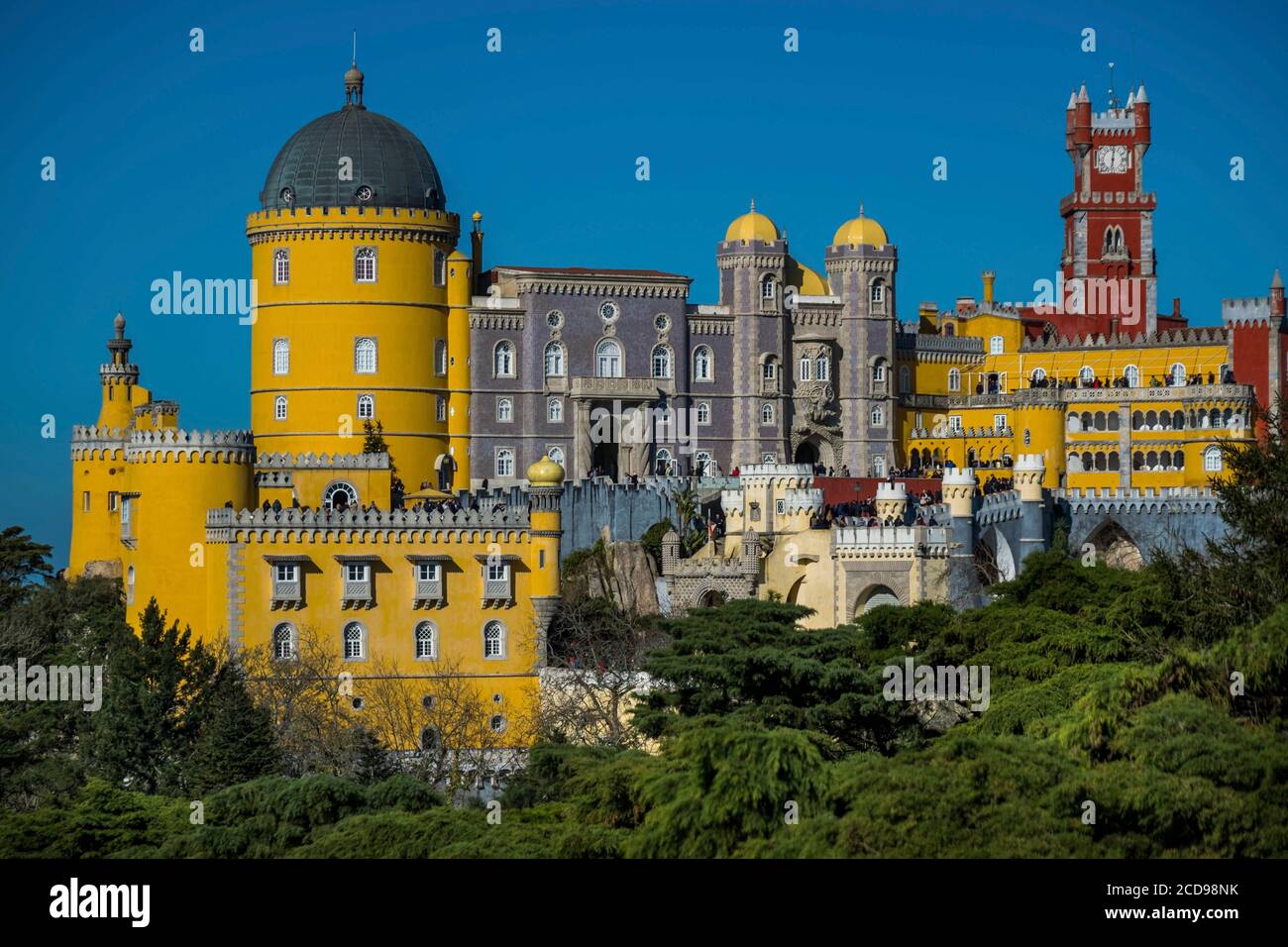 Portogallo, Sintra, Palazzo Nazionale di pena Foto Stock