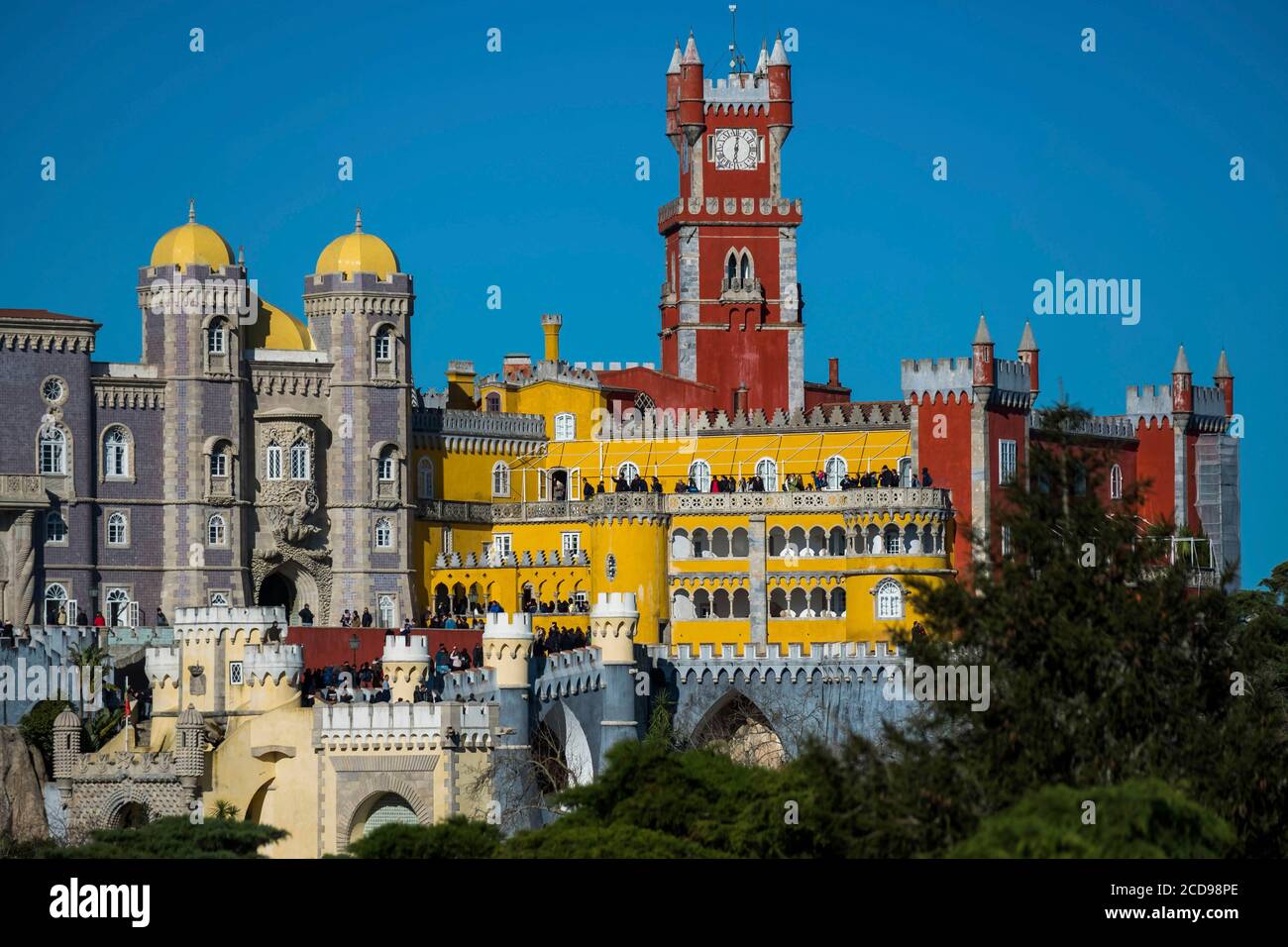 Portogallo, Sintra, Palazzo Nazionale di pena Foto Stock