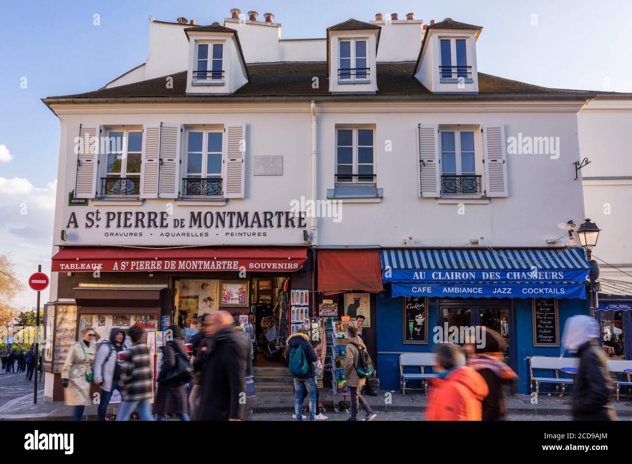Francia, Parigi, Montmartre, negozi nella zona turistica Foto Stock