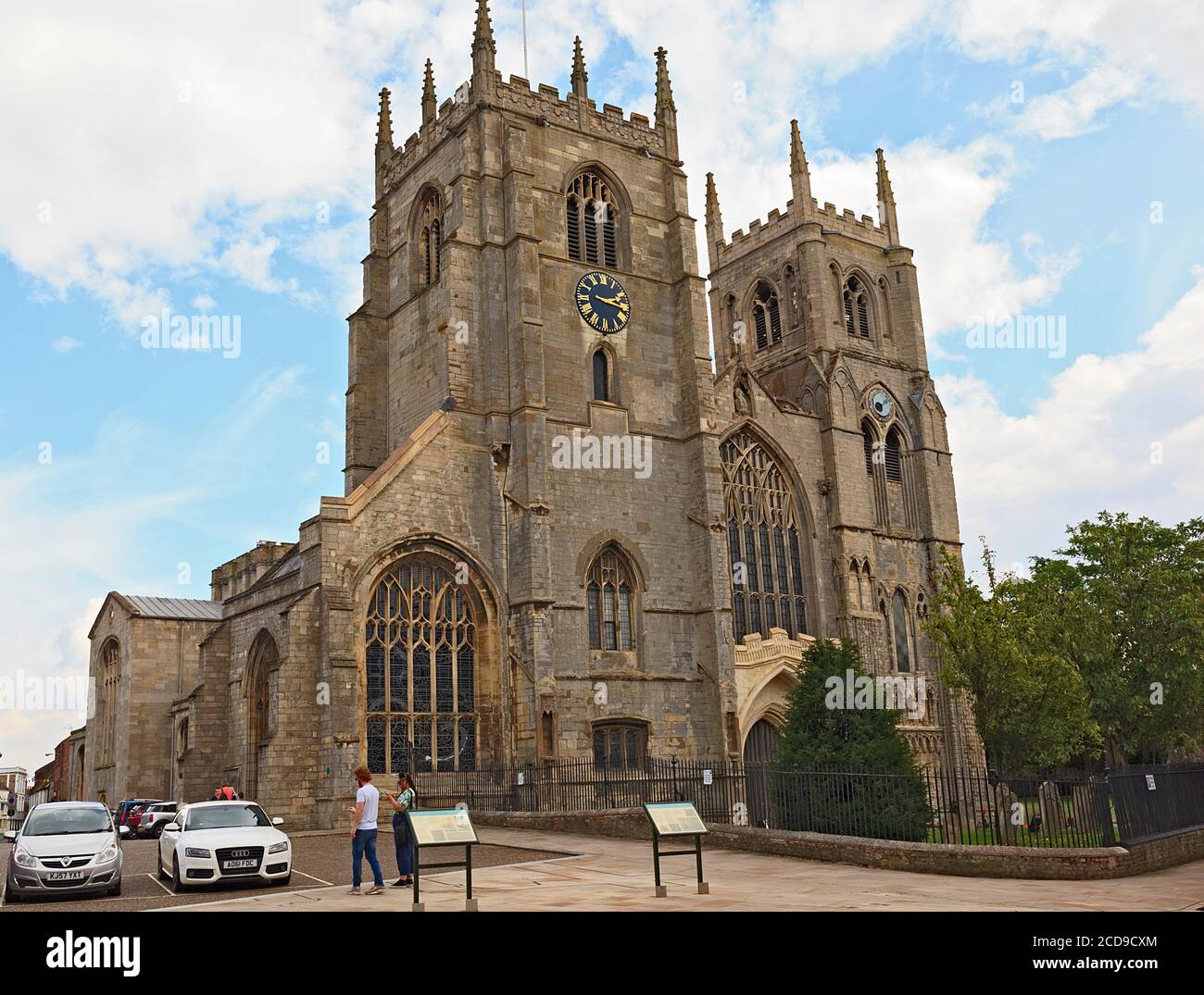 La chiesa di Minster a Kings Lynn, Norfolk, Regno Unito Foto Stock