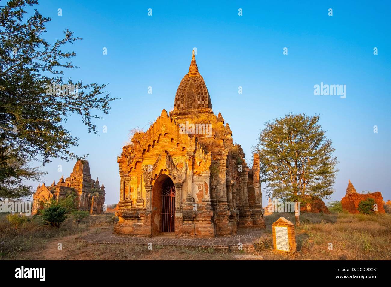 Myanmar (Birmania), regione Mandalay, sito archeologico buddista di Bagan, gruppo di templi di Lemyethna Foto Stock