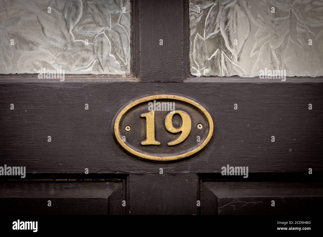 Il numero civico 19 Foto Stock