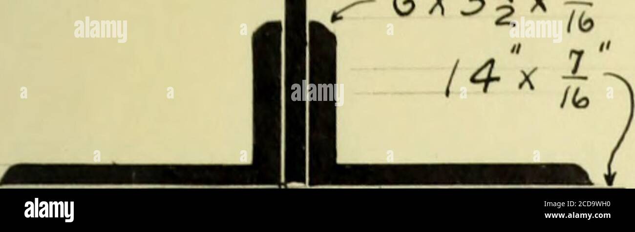 . Disegno di un armeria universitaria . Sollecitazione f 80,500 stessa sezione di b - 12 sollecitazione f 59,000jf stessa sezione di b - 12 sollecitazione - 38,500 lunghezza 5«-0 ITT/ tergicristallo FT* 13.2 prova 2 - 3^ x 3* x 5/16* angoli.72, r i 72 i   i .^.-s-^. 65.5 s, 16000 - 70 - r a se. 16000 - 70 x 65,5auts, 11,400 n. area richiesta yl^4Q0* 8qU* 8&lt;^ in area effettiva 3.88 ? EFF. 5x||. 111 membro e - 18 Stresb f 28000 usare la stessa sezione di j - 36 2 - 3i x 3 x 5/16 angoli membro f - 20 sollecitazione - 5500 N. usare la stessa sezione di j - 26 2 - 3i x 3* x 5/16 angoli membro g - 32 sollecitazione - 19,200 lunghezza 6»-0 usare la stessa sezione di j Foto Stock