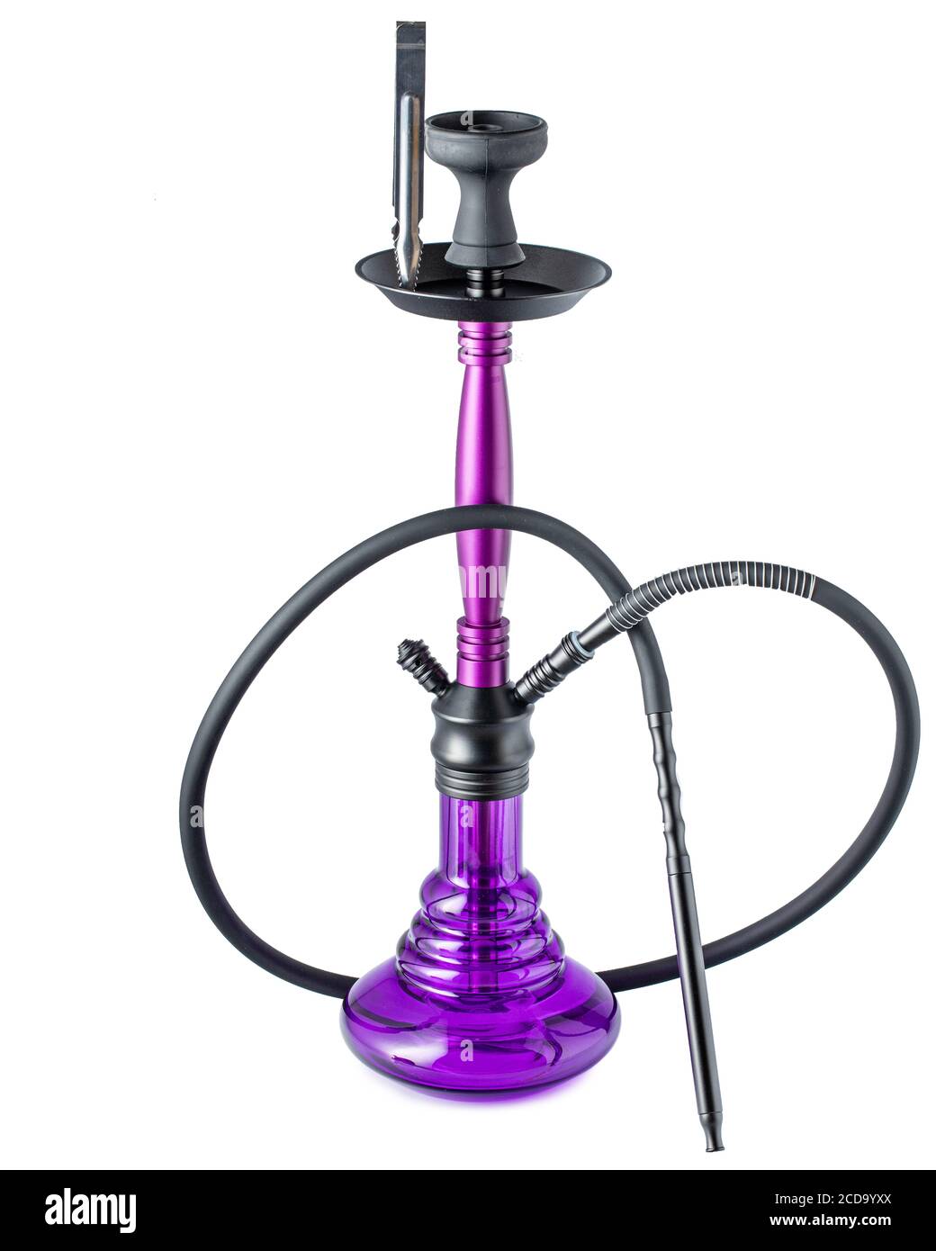 Gancio isolato o tubo dell'acqua con tubo flessibile Foto Stock