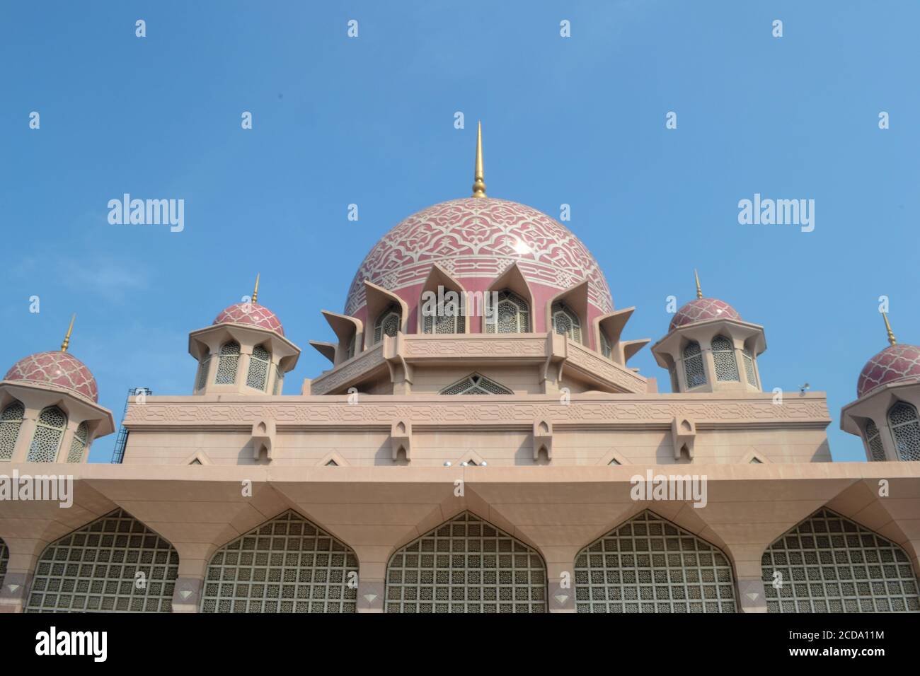 La Moschea Putra è la principale moschea di Putrajaya Wilaya, Malesia Foto Stock