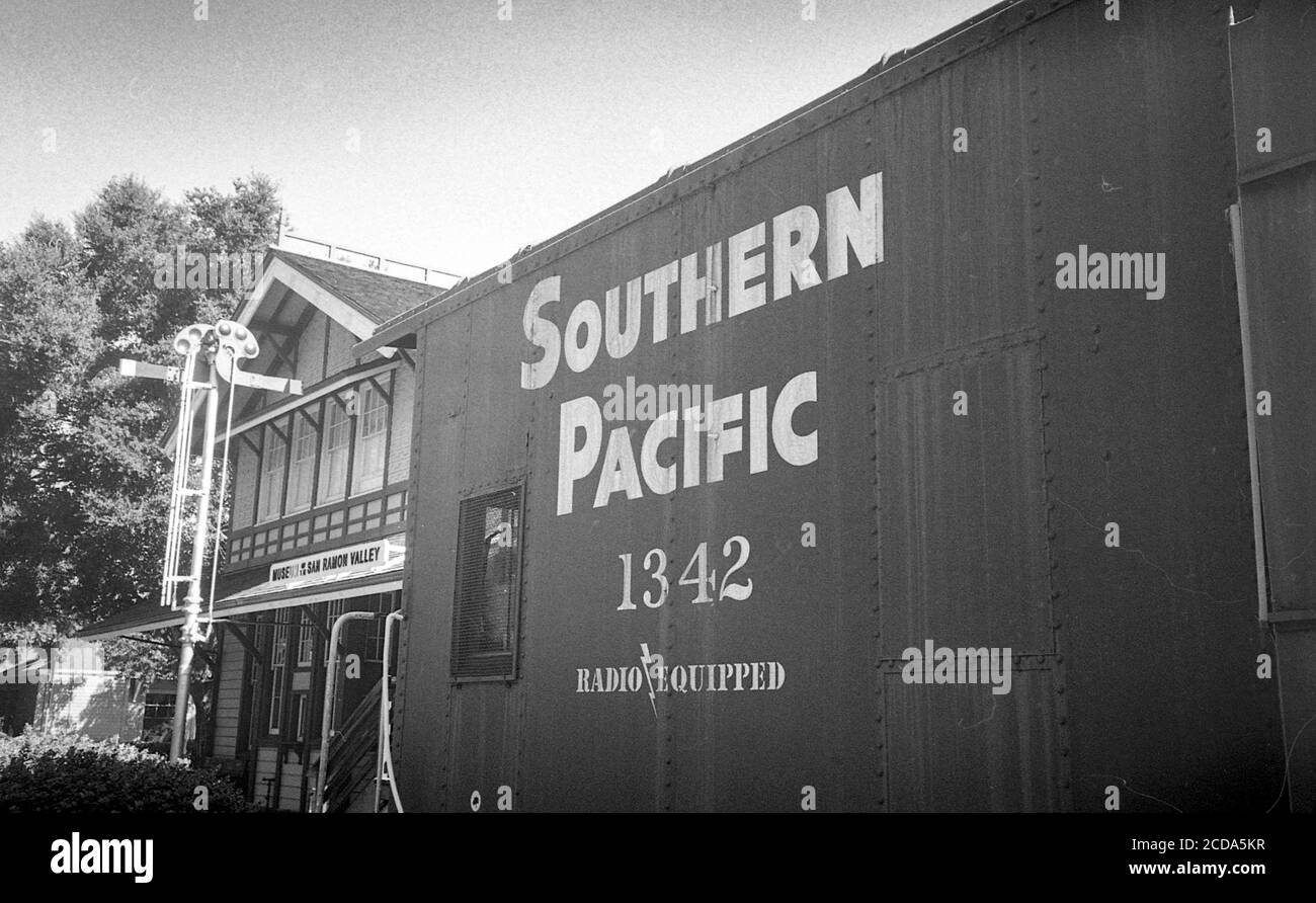 Ferrovia del Pacifico meridionale al Museum of the San Ramon Valley, Danville, California, 19 luglio 2020. () Foto Stock