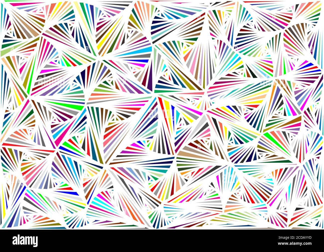Uno sfondo di triangoli di diverse sfumature interconnessi, astratto sfondo costituito da triangoli. Foto Stock