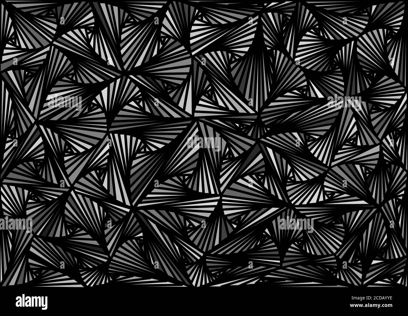 Uno sfondo di triangoli di diverse sfumature interconnessi, astratto sfondo costituito da triangoli. Foto Stock