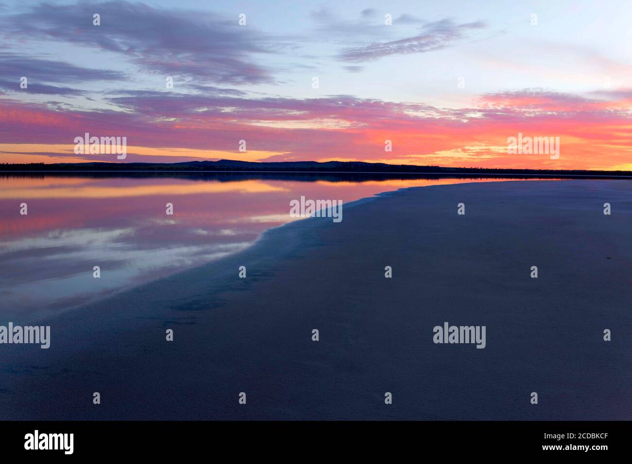 Lago Ninan Salt Lake, Victoria Plains, Australia occidentale Foto Stock
