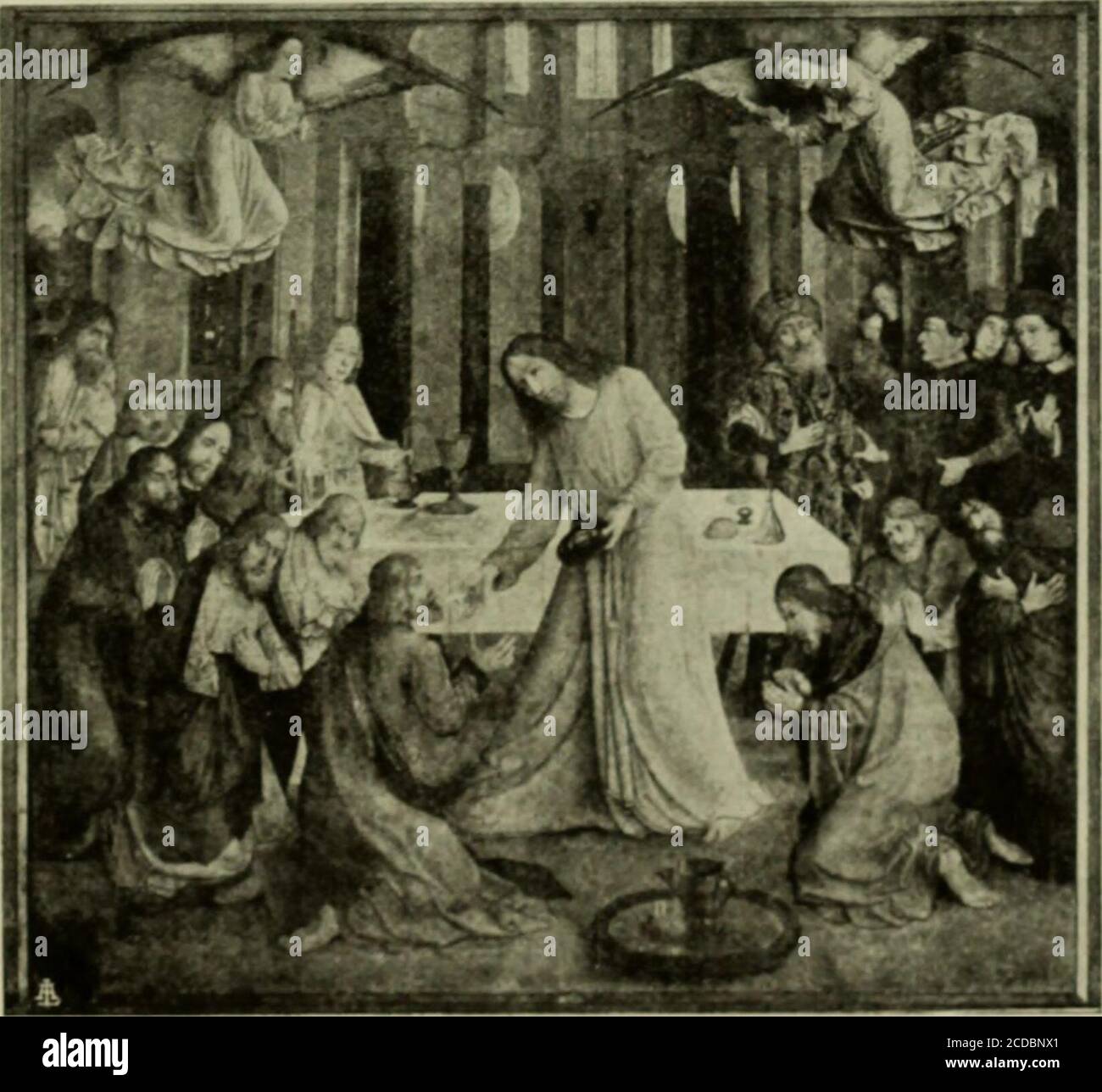 . Il Palazzo ducale di Urbino e la Galleria Nazionale delle Marche . iriAm^MMMflMBII Giovanni Baronzio - Poliuco.. Giusto di Gand - L Eucanitia. TAV. XV Foto Stock