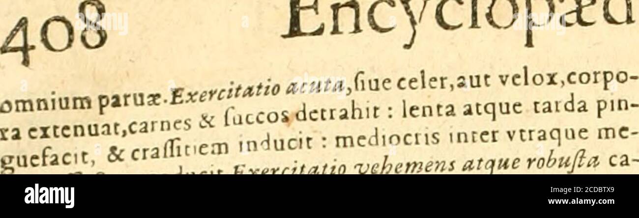 . Ioan Henrici Alstedii Scientiarum omnium encyclopædiæ : Tomus primus [-quartus] ... . m diftcrcntias luas a locis,modc^,motus & fimilibus lumras.6Ti(« in locis calidis exerceit-tiir, magis cxuruntur; qui in humidis, hiimiditaicni controcaccia. Exercitation^ perpctui, fcu continuat,.x, & xquabilcs, magis dclaflant, quam iii.cquabilcs. Exercilationcs ciim oleoper/iff£ non modo pra-fcntcmlafritudincm niitiganc , vciumeciam fucuram proibcnc, iiccitatcmque arceir,ac maiorempromtitudincm ad motum gcncranc. &»£ cuTnpiiluerefiuntexercitationes^ftxwo^M^tn quod frigidioiacanlciuat corpo-ra,efficiuntqu Foto Stock