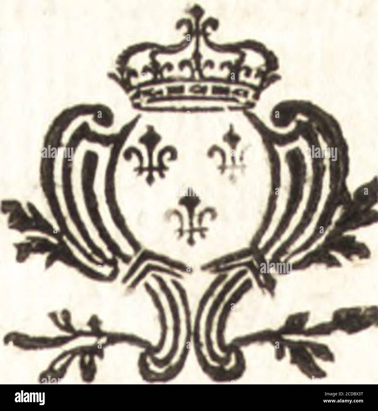 . Catalogo raisonné des tableaux du roy : avec un abrégé de la vie des peintres, fait par ordre de SA majeste . ; le defir daugmenter fa fortune lui tient lieu de gloire & détude.Tome il R i 5o ILcole Vénitienne. CE fut dans cet efprir que Palme le jeune quitta Tapremière manière, qui étoit excellente, pour en prendreune Plus expéditive ; auffi fes derniers Tableaux font-ilsnégligés pour le deiTein se pour le coloris. Celui dontnous allons parler ne tient cependant point de cetteféconde manière; on y trouve une belle couleur, unetouche légère, & du fini dans lexécution. Le Chrift couronné Foto Stock