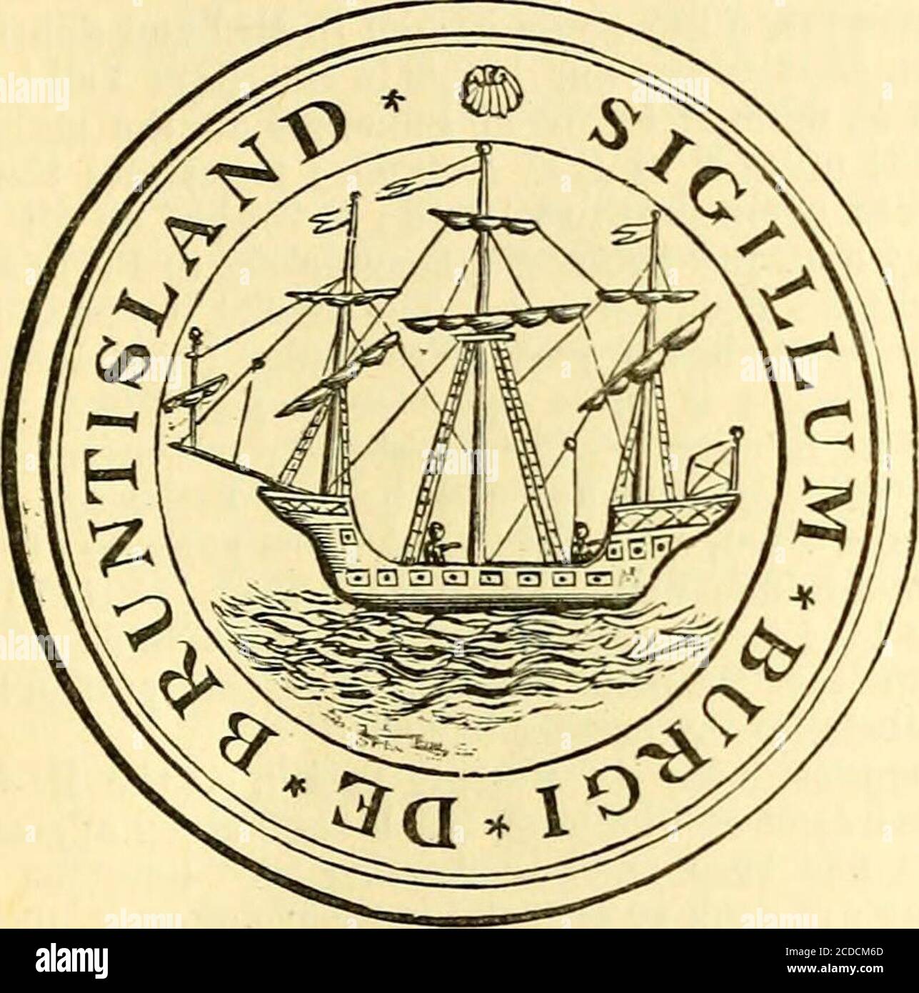 . Ordnance gazetteer of Scotland : un'indagine sulla topografia scozzese, statistica, biografica e storica . Pany. URNTISLAND Fino al 1881 è stato gestito come parte della proprietà da parte del Consiglio di to-mi, ma con l'ultimo atto è stato isvestito in 8 commissari, 4 di loro nominati dalla società di thatcompany, e 4 dal consiglio comunale. Il molo bagnato, aperto il 1 dicembre 1876, copre 5^ acri, e ha circa 630 iarde di banchina, una profondità da 19 j a 22| piedi, un ingresso 50 piedi di larghezza, collegamenti ferroviari, e tre macchine di carico idrauliche; il mare-muro, a partire dall'isola alla fine S di Cromwell Dyke, è Foto Stock