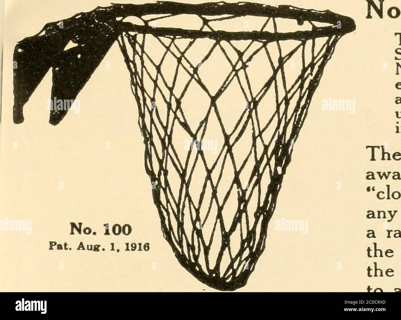 Esercizi sul cavallo laterale . MARCHIO^COMMERCIALE-^RMI SPALDING BASKET  BALL SUNDRIES. 100 Basket Ball Goals The Spalding No. 100 Goal – made under  theSchommer Patent, datato 1 agosto 1916,No. 1,193,024 – è