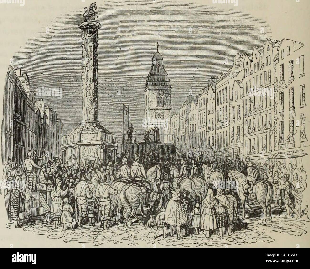 . Old England : un museo pittorico di antichità regali, ecclesiastiche, baronali, municipali e popolari . 19C6-- Carlo i (.da una foto di Sir Godfrey Knellcr.). 19C9.-Market-Cress di Edimburgo : esecuzione di Argyle. (Da un disegno del tempo. Foto Stock