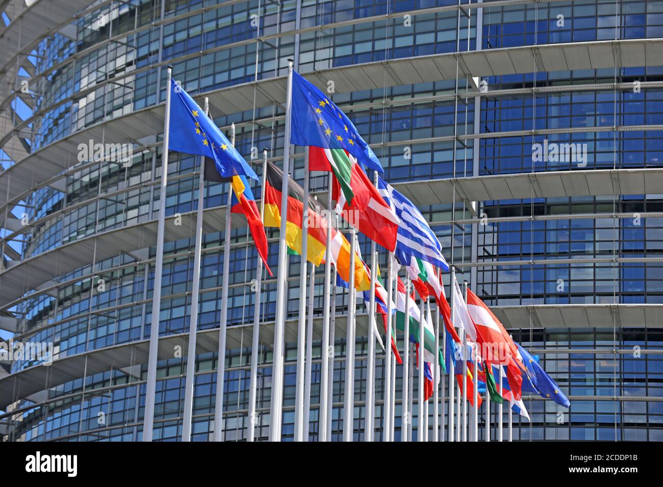 Parlamento europeo a Strasburgo, Francia Foto Stock