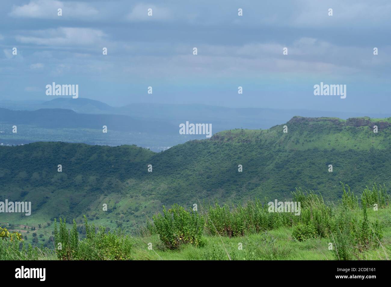 Catena montuosa dei Ghats occidentali, India Foto Stock