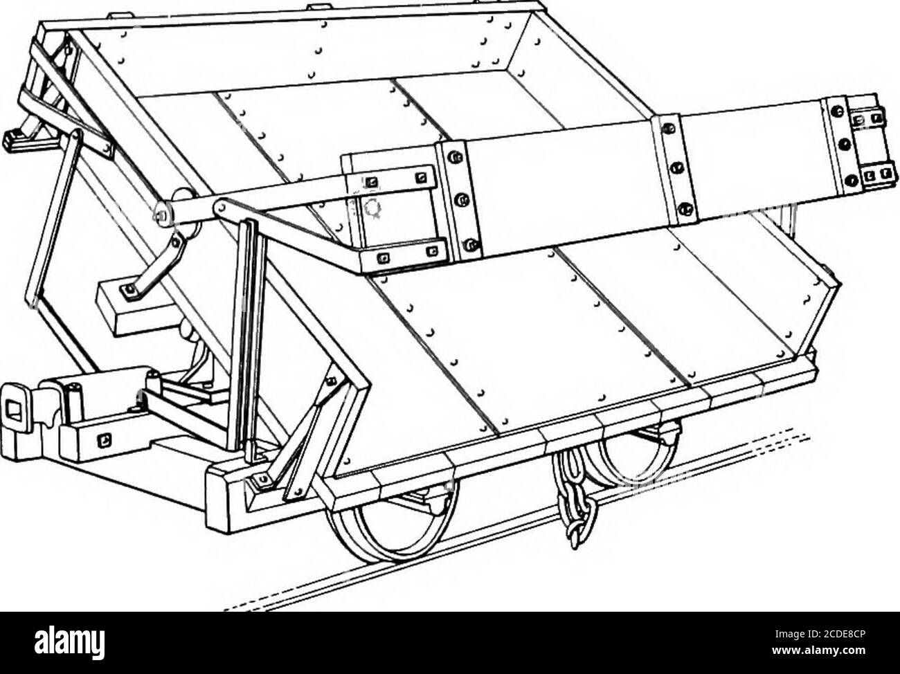 . Manipolazione dei materiali ciclopedia; un libro di riferimento che copre le definizioni, le descrizioni, le illustrazioni e i metodi di uso delle macchine per la movimentazione dei materiali impiegate nell'industria. D., 2 cu. Yd. E 3 cu. Yd. Per gage da 30 poll.; 3 cu. yd., 4 cu. yd. e 5 cu.yd. per gage da 36 poll. e 6 cu. yd., 7 cu. yd. e 8 cu. yd. per gage standard, tutti montati su quattro ruote. Le auto Similarcar, ma montate su autocarri doppi o su otto ruote, sono montate su un'alsomade di 8 cu. Yd., 10 cu. Yd. E 12 cu. Yd. Di capacità per i cingoli standard di gage. La capacità delle dump car box-body è valutata come livello dell'acqua, o anche pieno, ma da capendo, essi Foto Stock