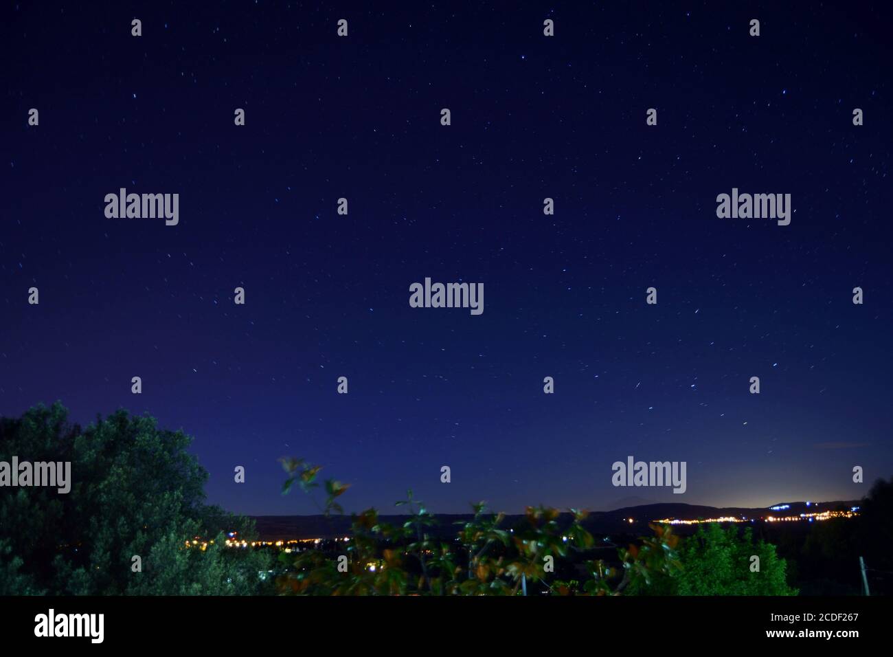Percorsi stellari intorno a Polaris, Foto Stock
