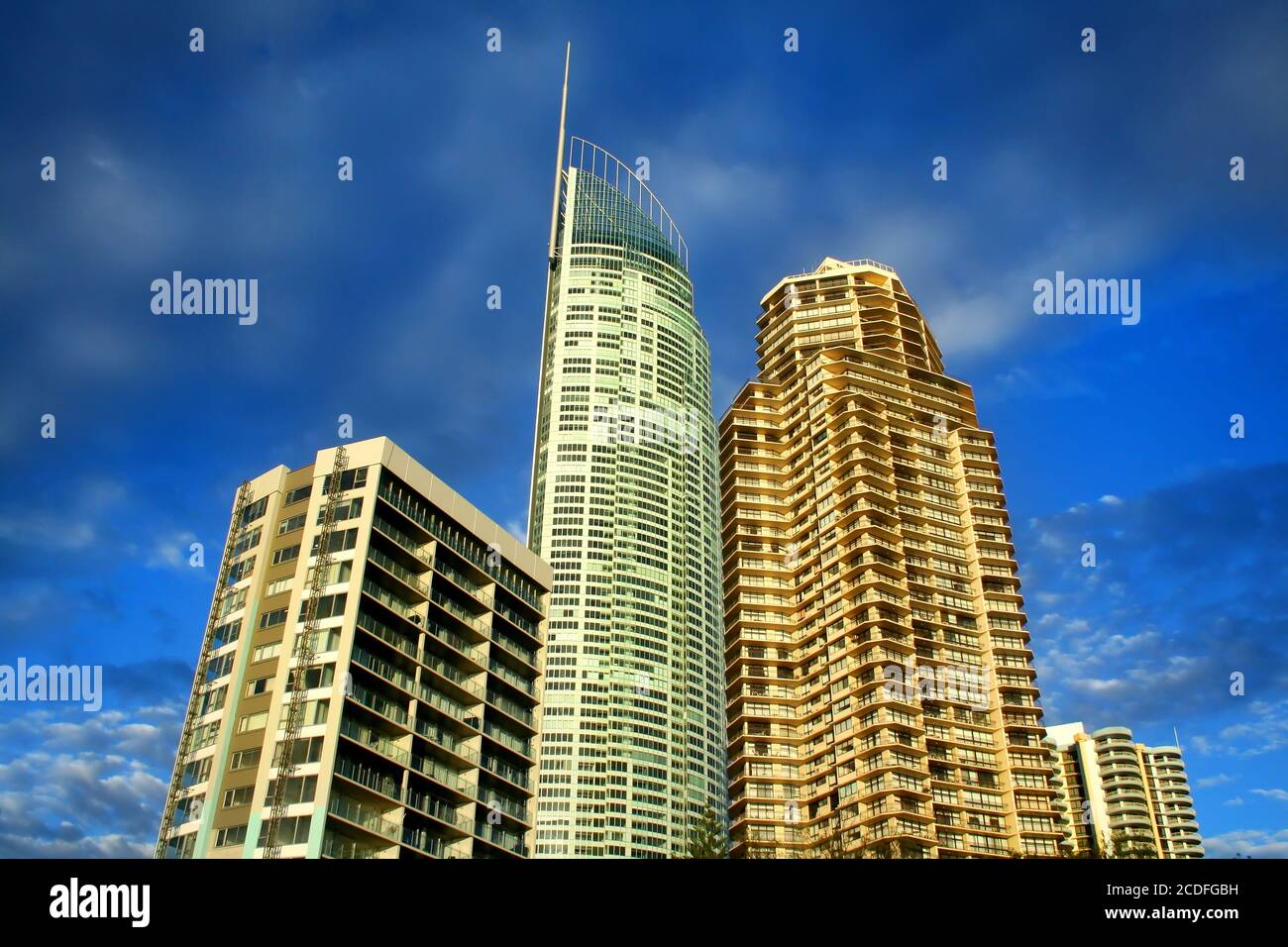 Surfers Paradise Towers Foto Stock