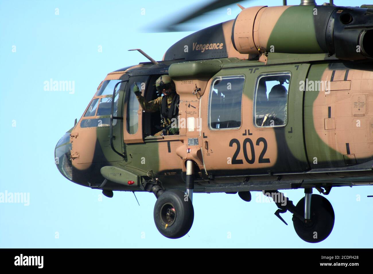 Blackhawk Chopper, Surfers Paradise, Australia Foto Stock