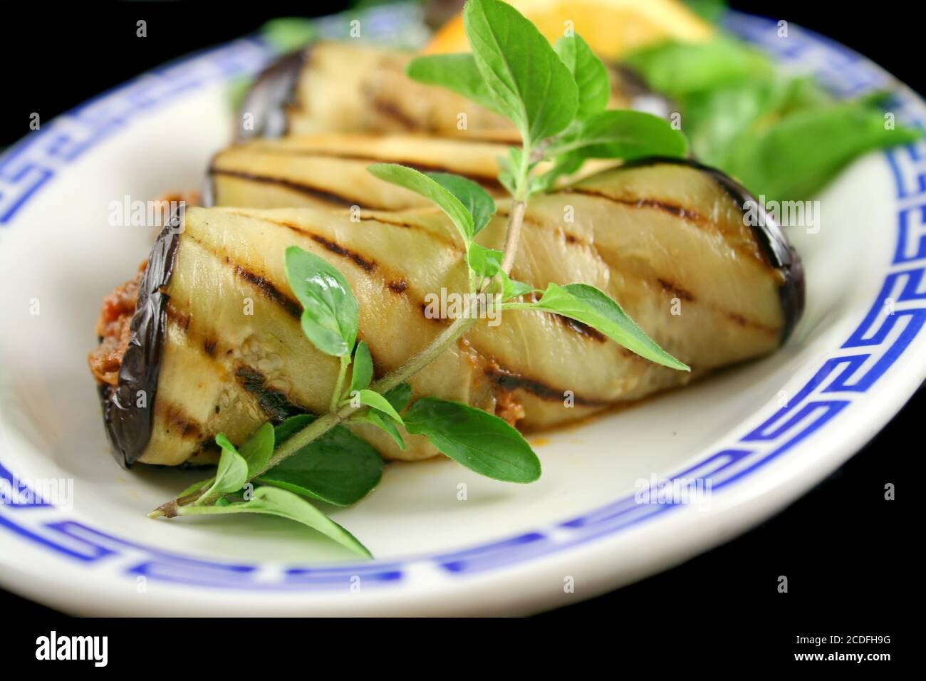 Uovo pianta e panini di manzo Foto Stock