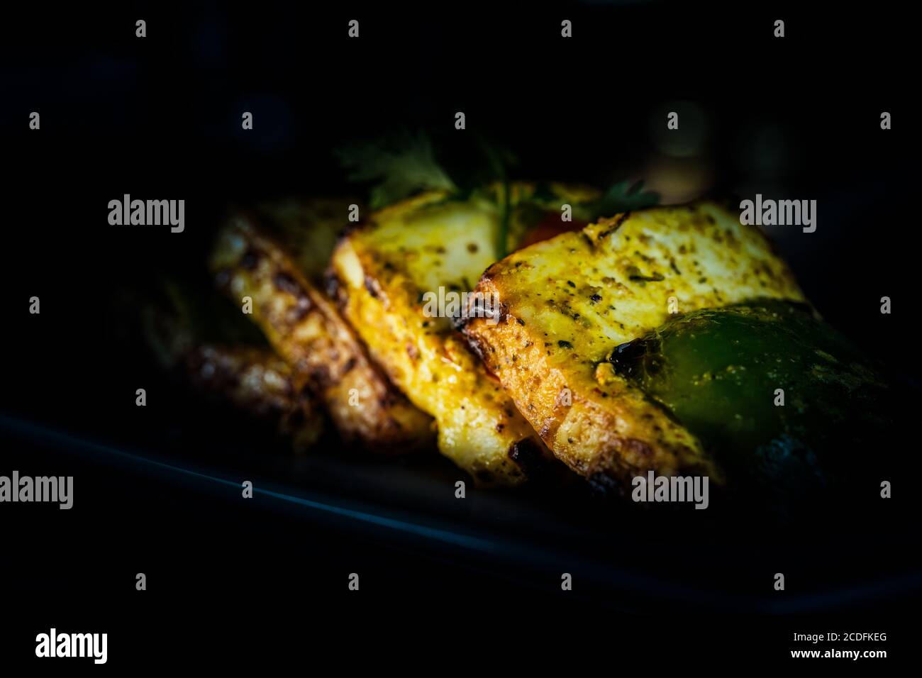 Piatto tikka paneer Foto Stock