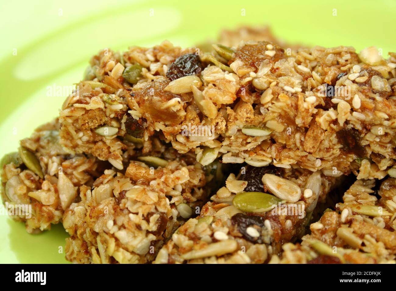 Dita di muesli tostate Foto Stock